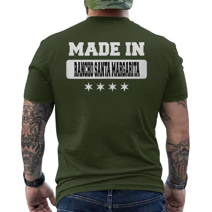 Made In Rancho Santa Margarita Men's T-shirt Back Print