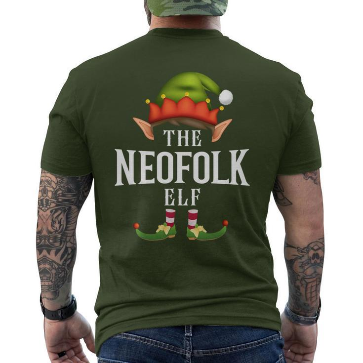 Neofolk Elf Group Christmas Pajama Party Men's T-shirt Back Print