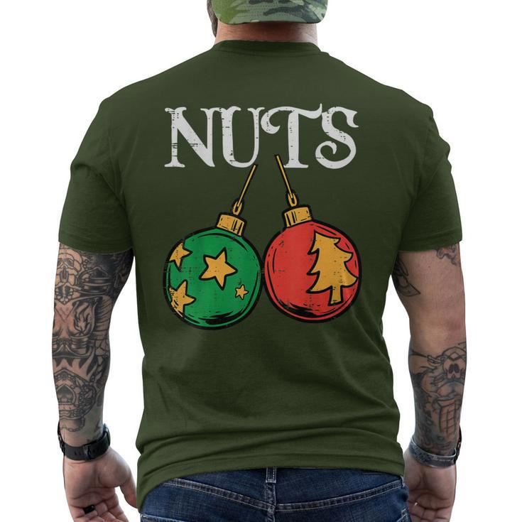 Nuts Chestnuts Matching Couples Set Christmas Xmas Men Men's T-shirt Back Print