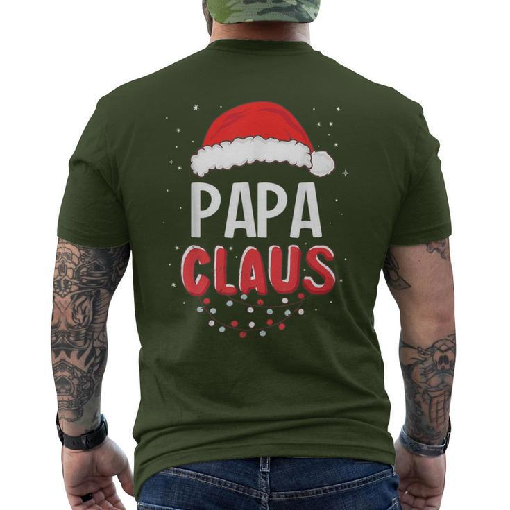 Papa Santa Claus Christmas Matching Costume Men's T-shirt Back Print
