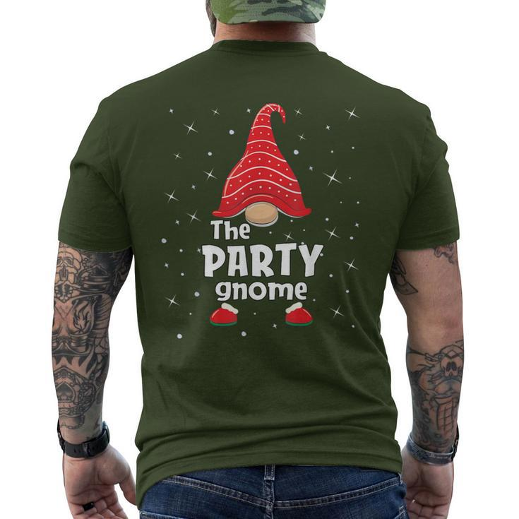 Party Gnome Family Matching Christmas Pajama Men's T-shirt Back Print