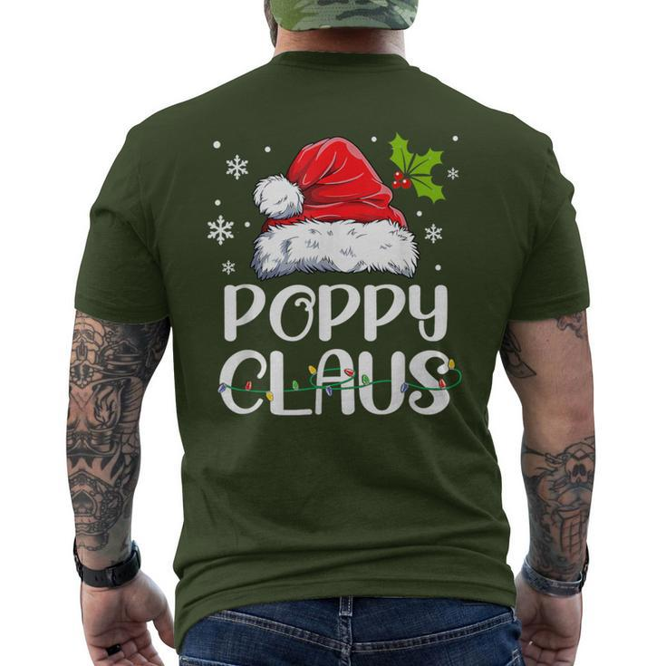 Poppy Claus Santa Christmas Pajama Matching Family Men's T-shirt Back Print