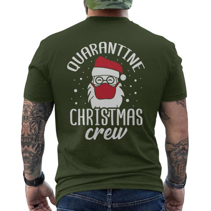 Quarantine Xmas Crew Humor Christmas Party Pandemic Men's T-shirt Back Print