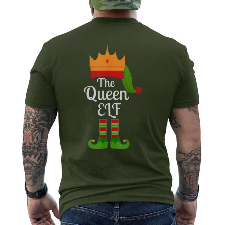 The Queen Elf Matching Family Christmas Pajama Party Men's T-shirt Back Print