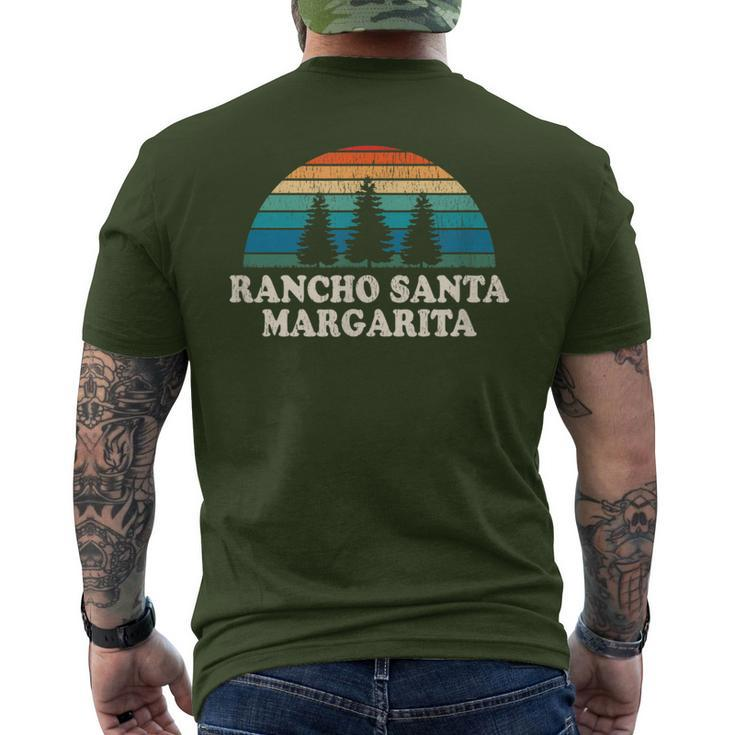 Rancho Santa Margarita Ca 70S Retro Throwback Men's T-shirt Back Print