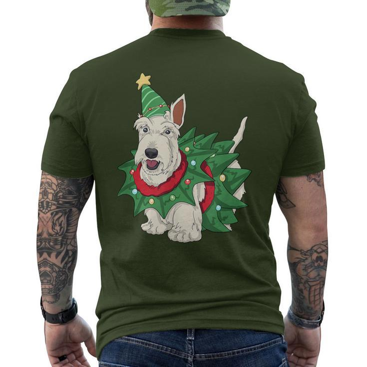 Scottish Terrier Christmas Dog Santa Xmas Men's T-shirt Back Print