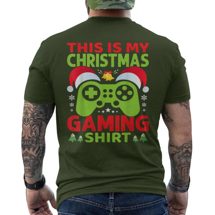 This Is My Video Gaming Christmas Gamer Gaming Xmas Men's T-shirt Back Print