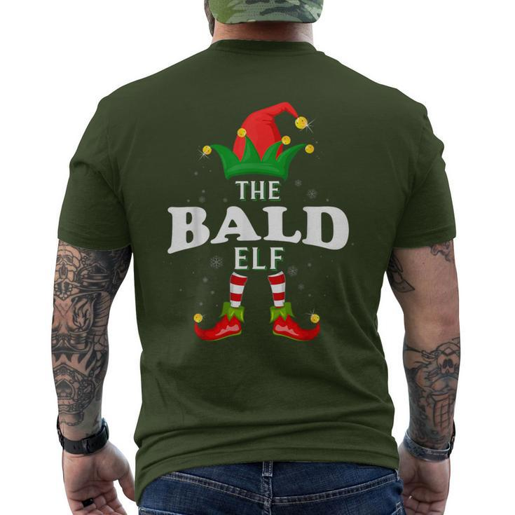 Xmas Bald Elf Family Matching Christmas Pajama Men's T-shirt Back Print