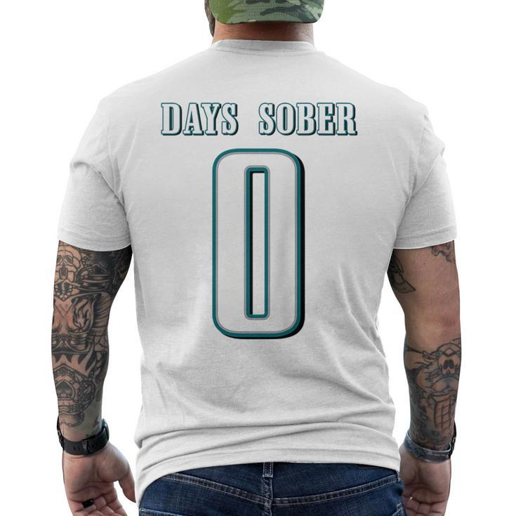 0 Days Sober Jersey Funny Drinking  For Alcohol Lover  Mens Back Print T-shirt