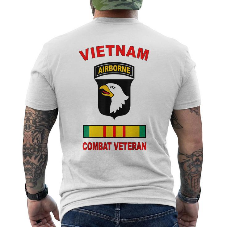 101St Airborne Division Vietnam Veteran Combat Paratrooper Men's Back Print T-shirt