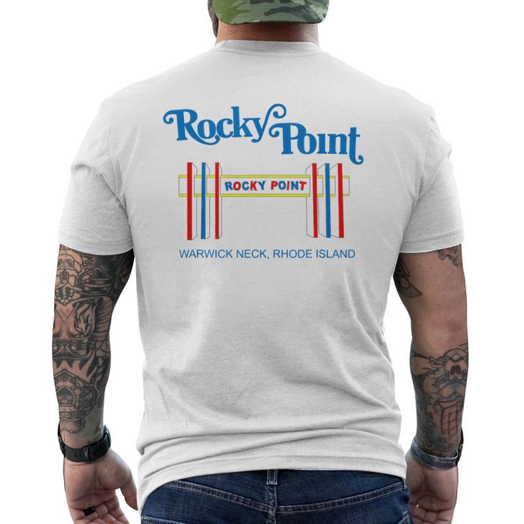 Rocky Point Amusement Park Retro  - Warwick Rhode Island  Mens Back Print T-shirt