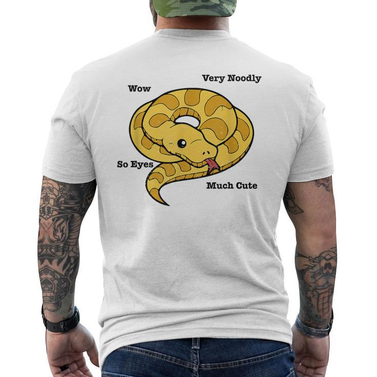 Adorable Ball Python Snake Anatomy Men's T-shirt Back Print