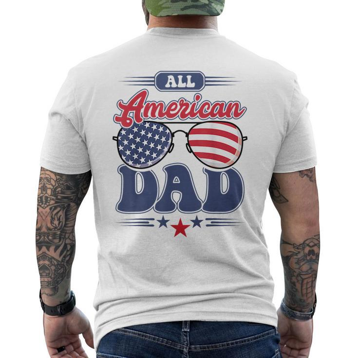 All American Dad 4Th Of July Family Matching Mens Back Print T-shirt
