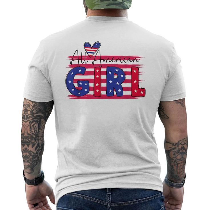 All American Girls 4Th Of July Daughter  Men's Crewneck Short Sleeve Back Print T-shirt