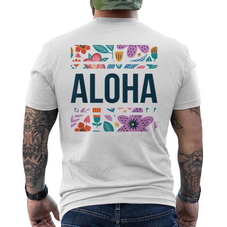 Aloha Beaches Hawaii - Hawaiian   Mens Back Print T-shirt