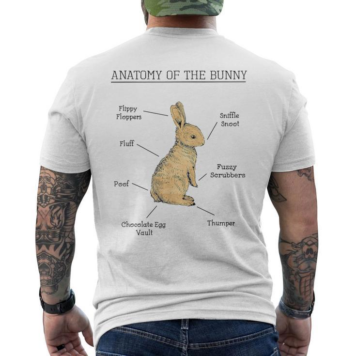 Anatomy Of The Bunny Cute Animal Love Rabbit Easter Men's T-shirt Back Print