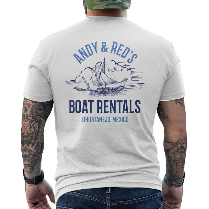 Andy And Red'S Boat Rentals Zihuatanejo Mexico Men's T-shirt Back