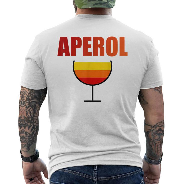 Aperol Spritz Love Summer Malle Vintage Drink  Summer Funny Gifts Mens Back Print T-shirt