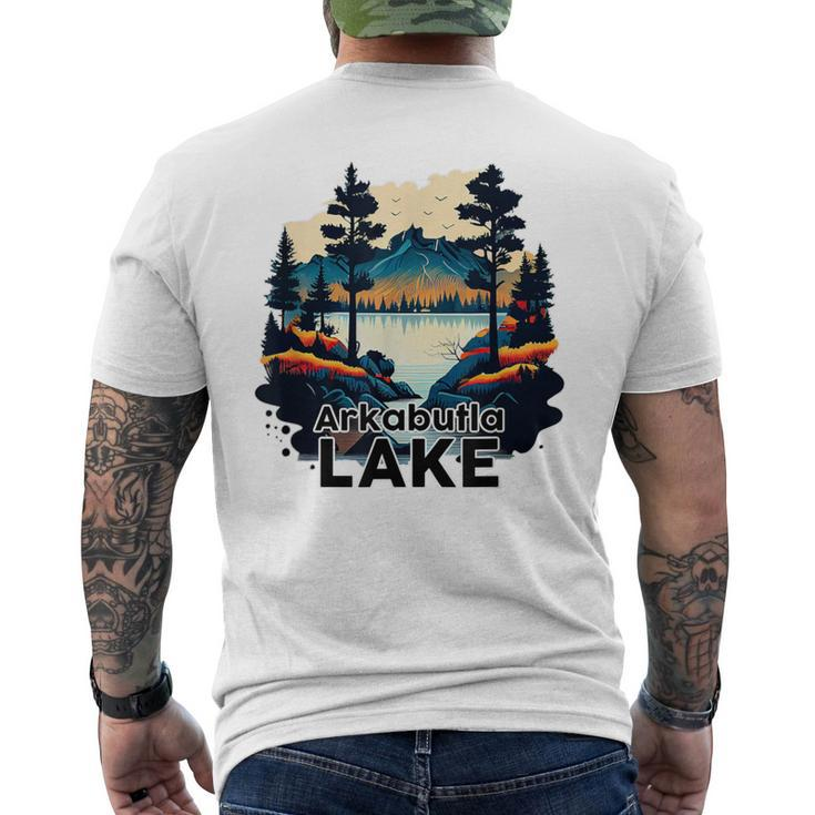Arkabutla Lake Retro Minimalist Lake Arkabutla Men's T-shirt Back Print