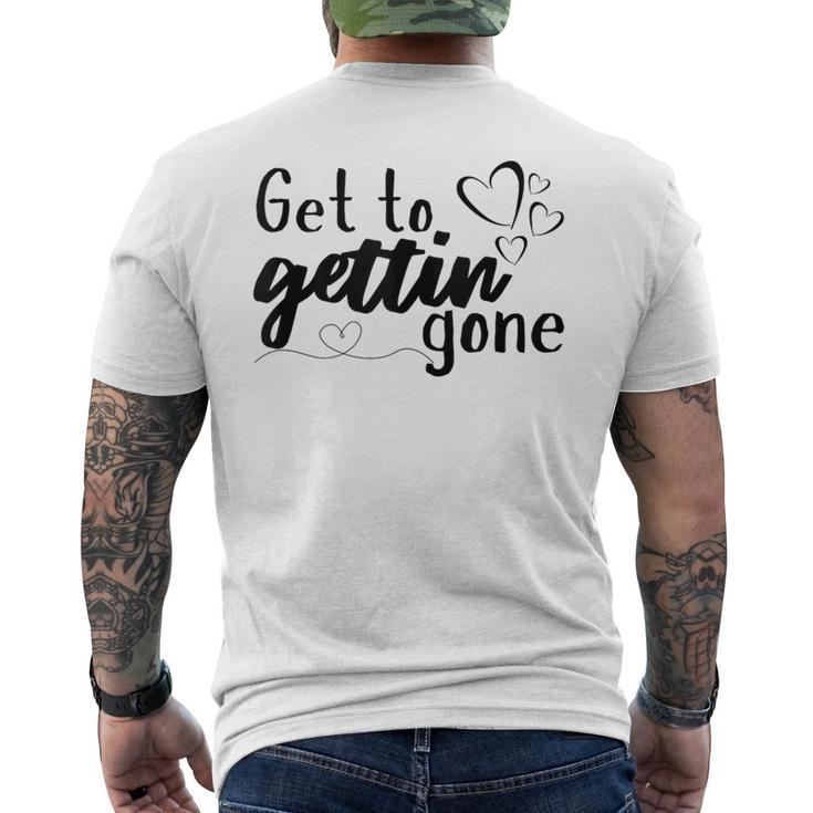 Bailey Zimmerman Get To Getting Gone  Mens Back Print T-shirt