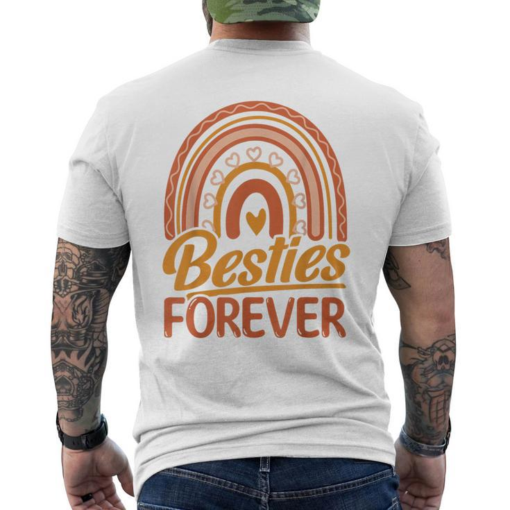 Besties Forever Bff Best Friends Bestie Men's T-shirt Back Print