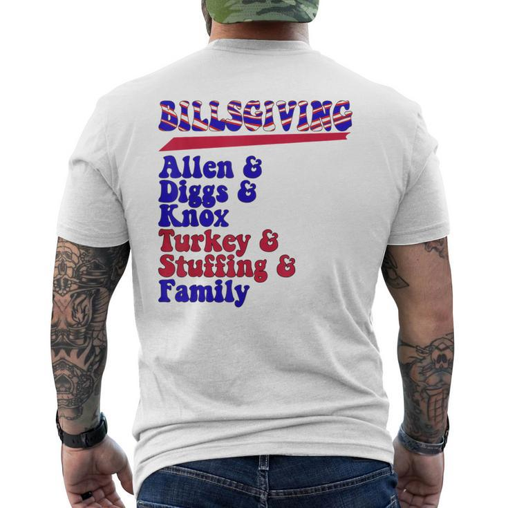 Billsgiving Buffalo Thanksgiving Men's Back Print T-shirt