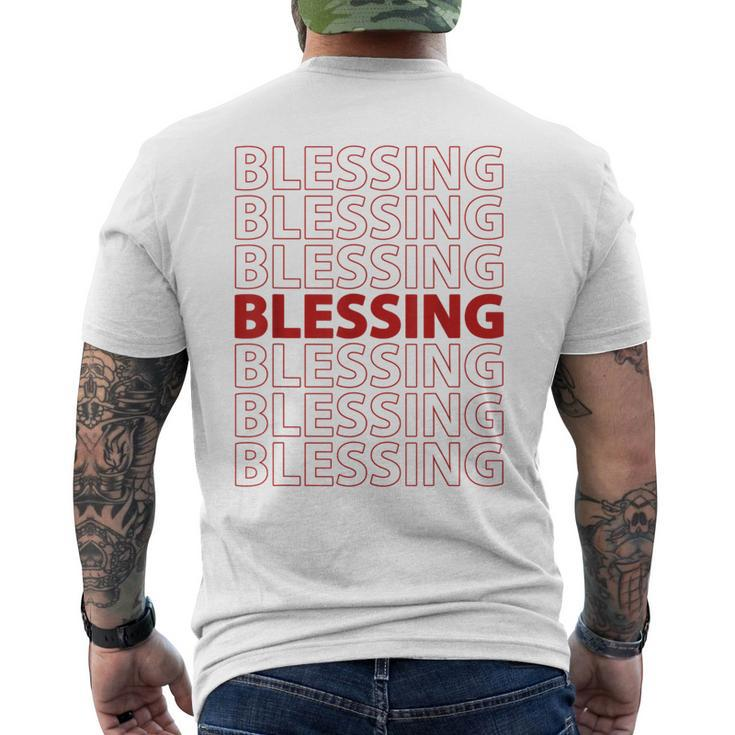 Bless You Blessing In Disguise Halloween Costume Vintage Halloween Funny Gifts Mens Back Print T-shirt