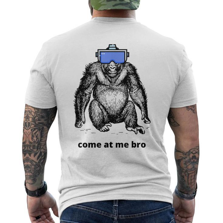 Come At Me Bro Gorilla Vr Game Virtual Reality Player Men's T-shirt Back Print