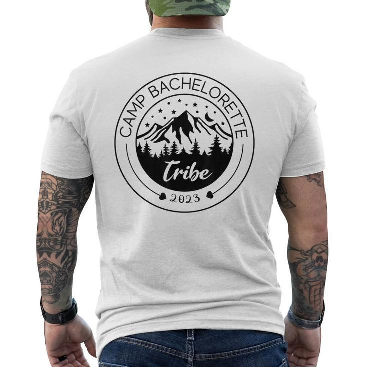 Camp Bachelorette Tribe Mountain Bachelorette Party  Mens Back Print T-shirt