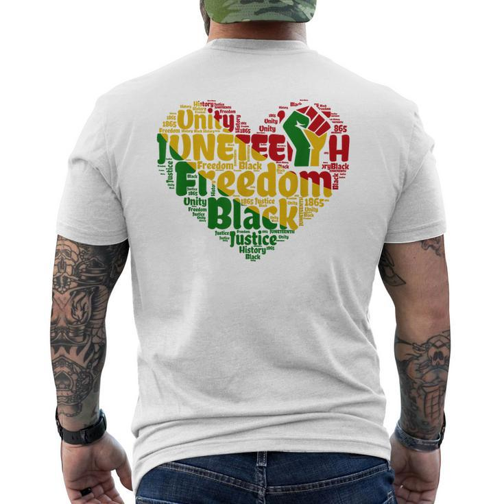 Celebrate Black Freedom Independence Day Junenth  Mens Back Print T-shirt