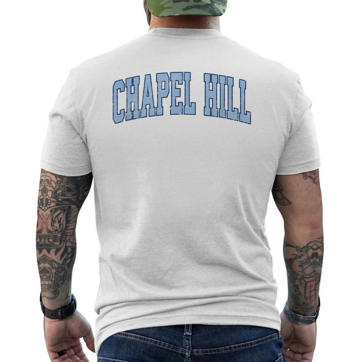Chapel Hill North Carolina Nc Vintage Athletic Sports  Mens Back Print T-shirt