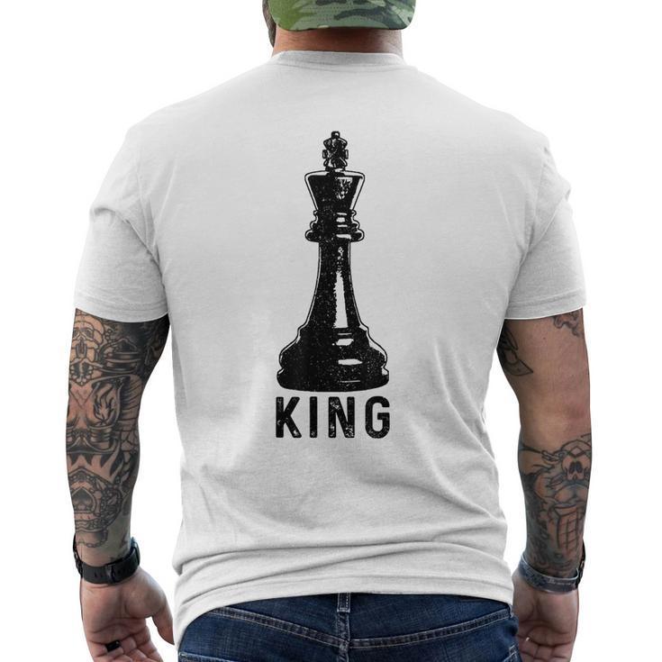 Chess Player King Vintage Halloween Costume Chess Master Gift For Mens Mens Back Print T-shirt
