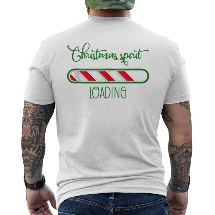 Christmas Holidays Spirit Loading Joy Men's T-shirt Back Print