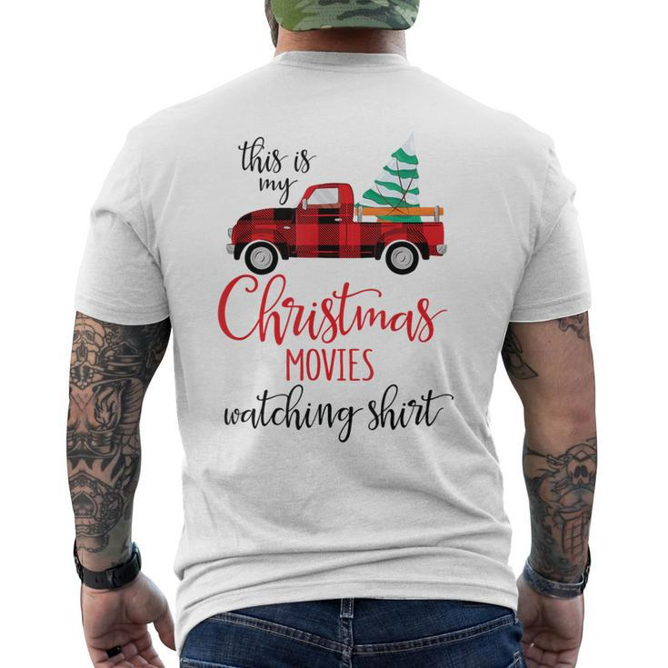 This Is My Christmas Movie Watching Xmas Movie Men's T-shirt Back Print