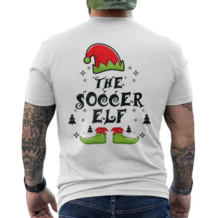 Christmas The Soccer Elf Family Matching Group Men's T-shirt Back Print