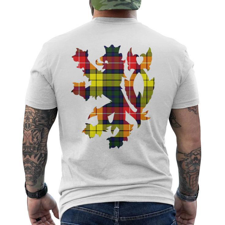 Clan Buchanan Tartan Scottish Family Name Scotland Pride Men's Back Print T-shirt