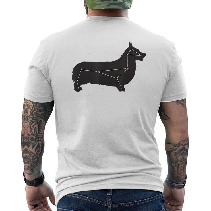 Corgi  - Cute Constellation Dog  For Pet Parents Mens Back Print T-shirt