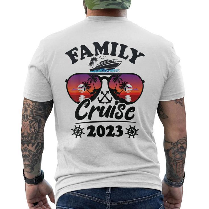Cruise Squad 2023 Cruise Ship Vacation Matching Family Group  Mens Back Print T-shirt