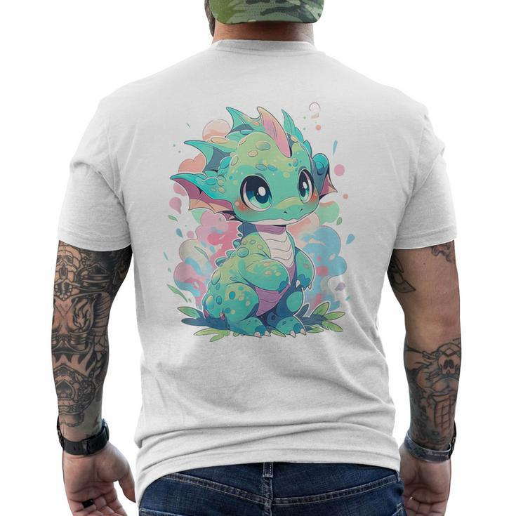 Cute Dragon Dragon Lover Baby Men's T-shirt Back Print