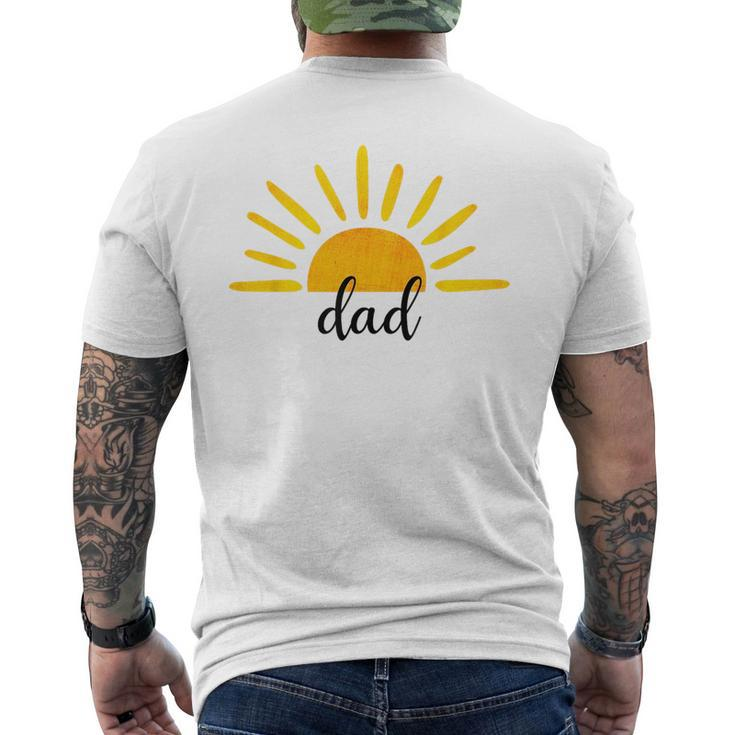 Dad Of The Birthday First Trip Around The Sun Birthday  Mens Back Print T-shirt