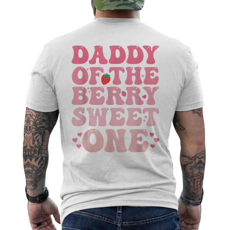 Daddy Of The Berry Sweet Birthday Gifts Sweet Strawberry  Mens Back Print T-shirt