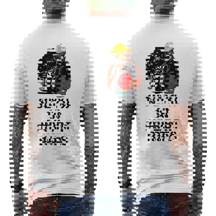 Disc Golf Only You Can Prevent Bogeys Disc Golf Men's T-shirt Back Print