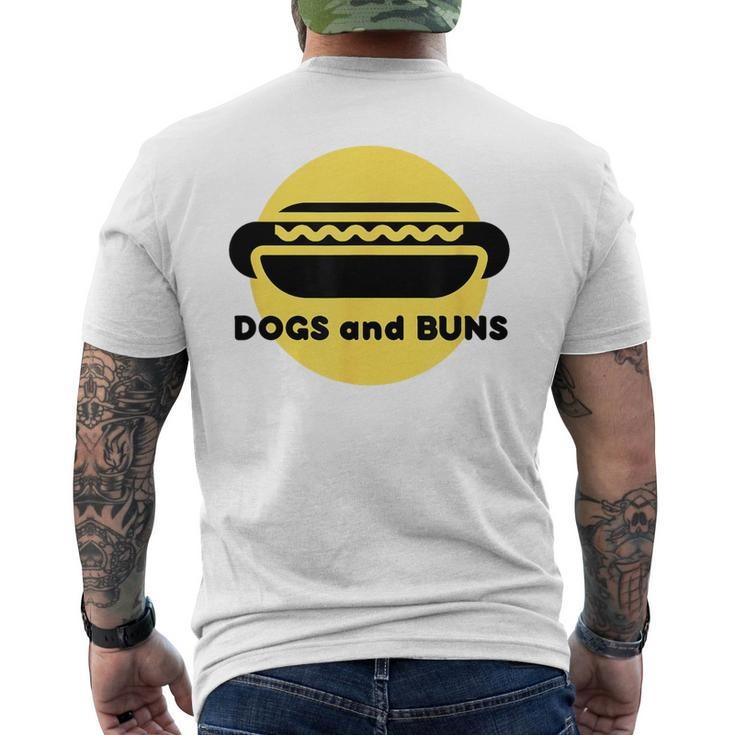 Dogs And Buns  Mens Back Print T-shirt