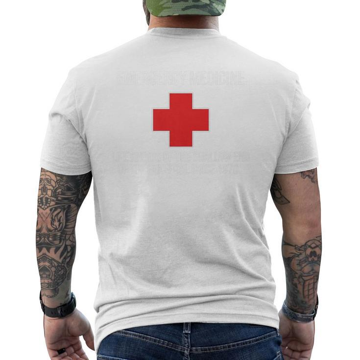 Emergency Medicine Lifeguards Shallow End Of Gene Pool Men's T-shirt Back Print