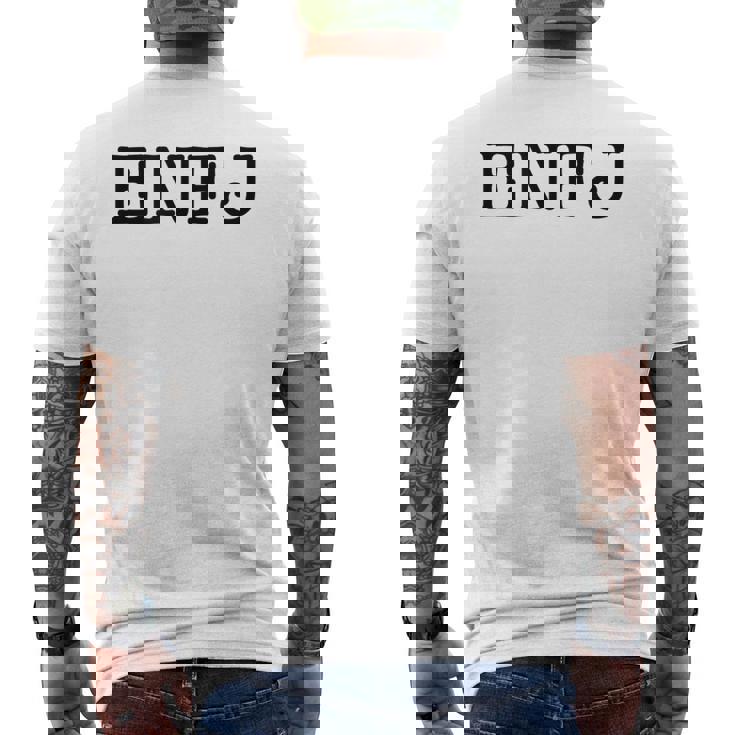 Enfj Extrovert Personality Type Men's T-shirt Back Print