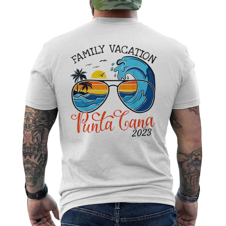 Family Vacay Squad  Family Vacation Punta Cana 2023 Men's Crewneck Short Sleeve Back Print T-shirt