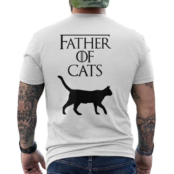 Father Of Cats Fur Dad Cat Lover S500191 Men's Back Print T-shirt