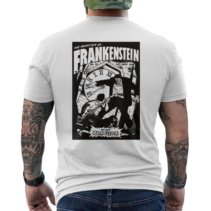 Frankenstein Halloween Horror Comic Vintage Horror Monster Halloween Funny Gifts Mens Back Print T-shirt