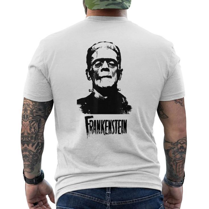 Frankenstein Monster Classic Horror Flick Black Frankenstein Men's T-shirt Back Print