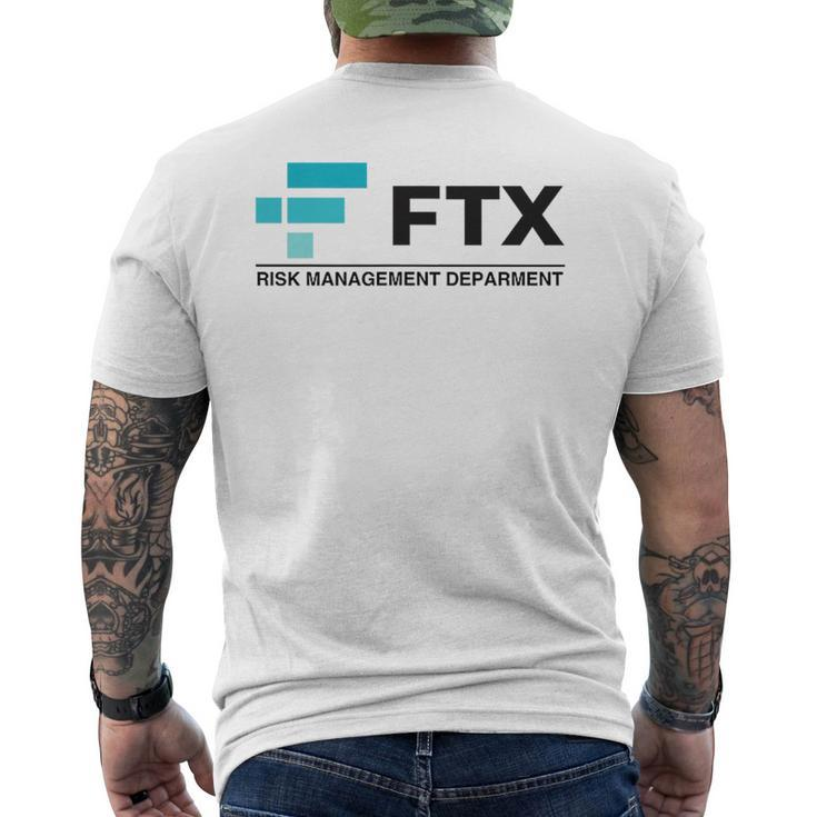 Ftx Risk Management Department Trader Meme Humor Men's T-shirt Back Print